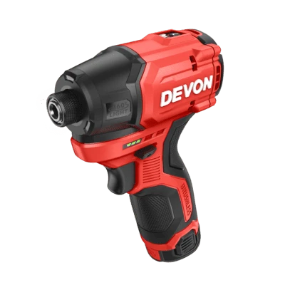 סט מברגת אימפקט 12V בראשלס ללא פחמים עם שתי סוללות 2AH ומטען בארגז