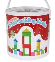 קוביות עץ צבעוניות