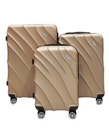 סט מזוודות LION TRAVEL דגם נועה צבע זהב