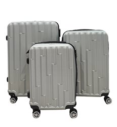 סט מזוודות LION TRAVEL דגם יגל צבע כסוף