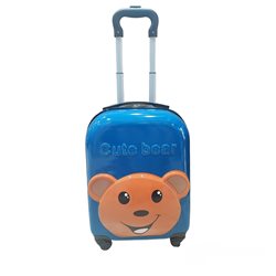 מזוודה "18 לילדים LION 3D דובי כחול