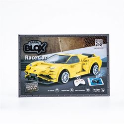 בלוקס טכניקס מכונית שלט ספורט צהובה+ שלט