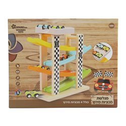 מגלשת מכוניות מעץ